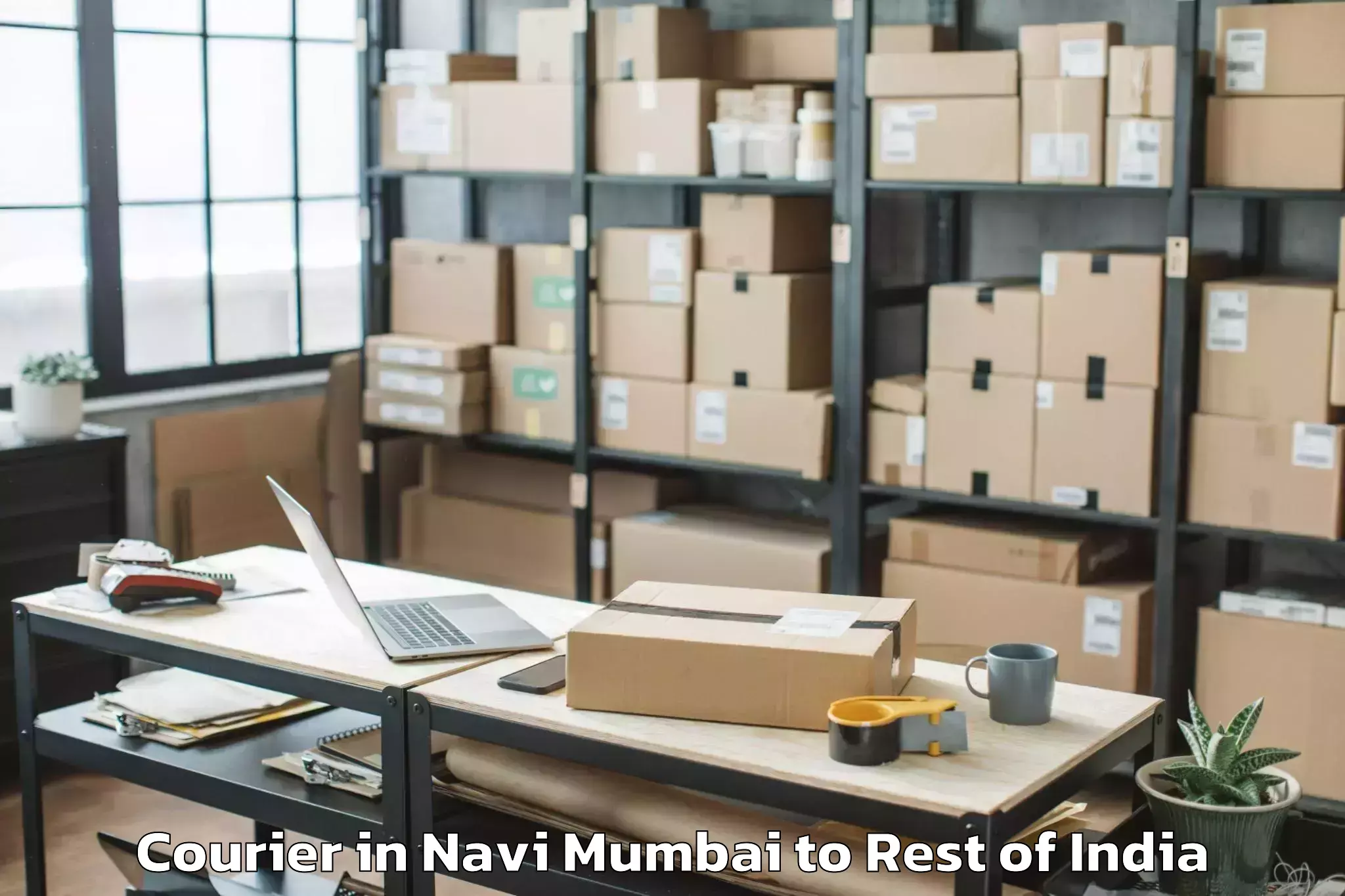 Get Navi Mumbai to Bhoodan Pochampally Courier